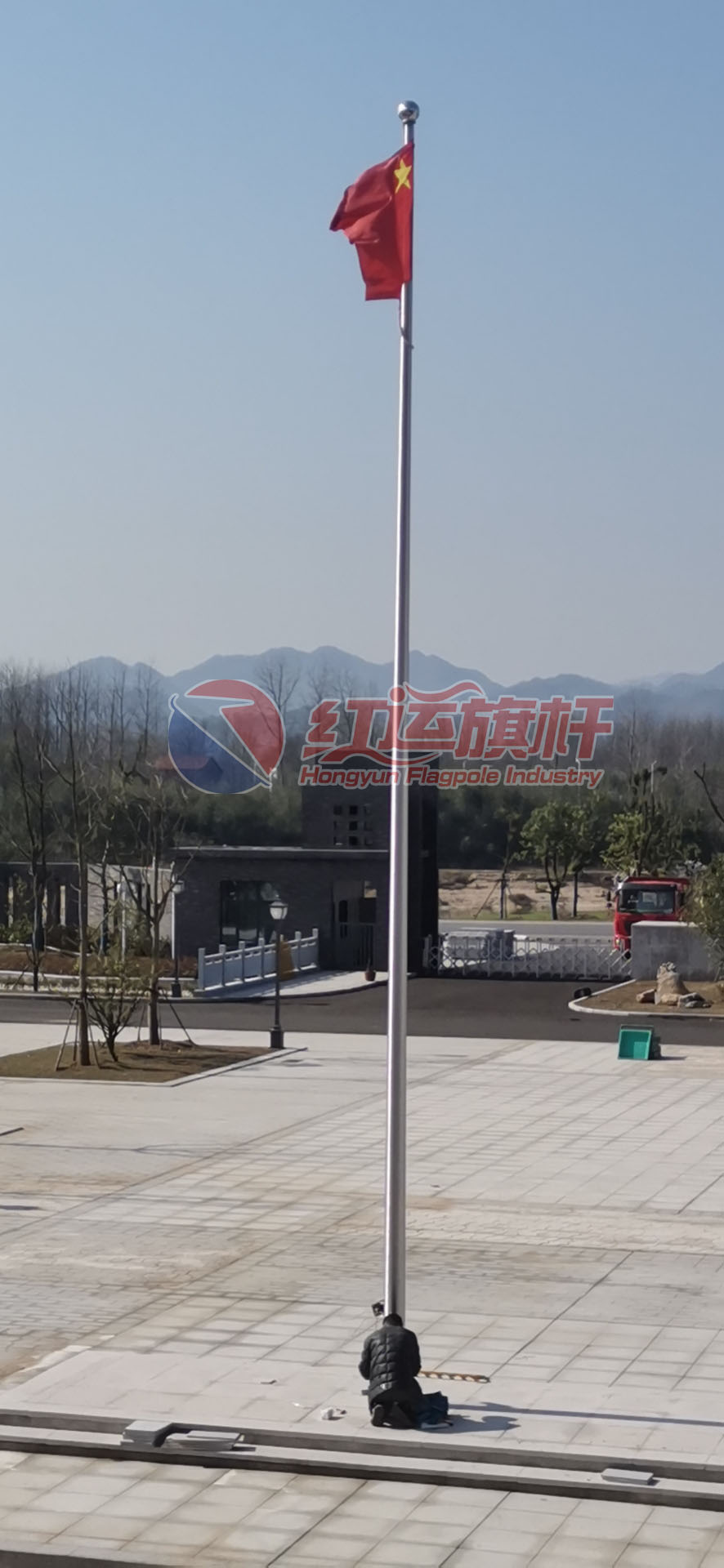 红运学校旗杆厂家